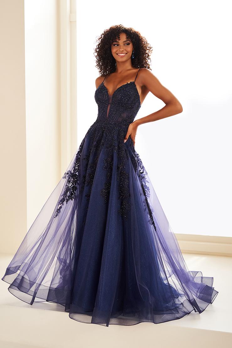 Ellie Wilde Corset Bodice Ball Gown Prom Dress EW34036 Orange / 8 Ellie Wilde Corset Bodice Ball Gown Prom Dress EW34036 Orange / 8