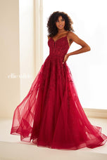 Ellie Wilde Corset Bodice Ball Gown Prom Dress EW34036