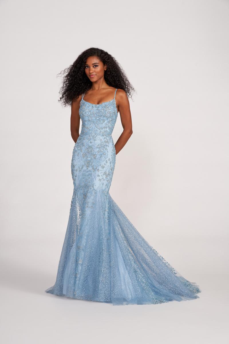 Ellie Wilde Baby Blue Sparkly Prom Dress Ellie Wilde Long Fitted Beaded Prom Dress EW34045 Ellie Wilde Baby Blue Sparkly Prom Dress Ellie Wilde Long Fitted Beaded Prom Dress EW34045