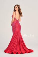 Ellie Wilde Heat Stone Illusion Prom Dress EW35001