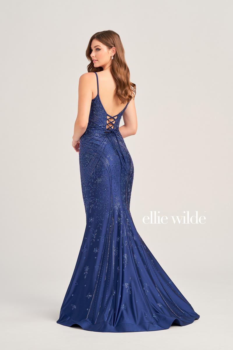 Ellie Wilde Lace-up Back Prom Dress EW35002