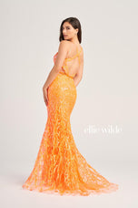 Ellie Wilde  Long Lace-up Back Prom Dress EW35007