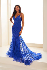 Ellie Wilde Mermaid Corset Lace Prom Dress EW35010