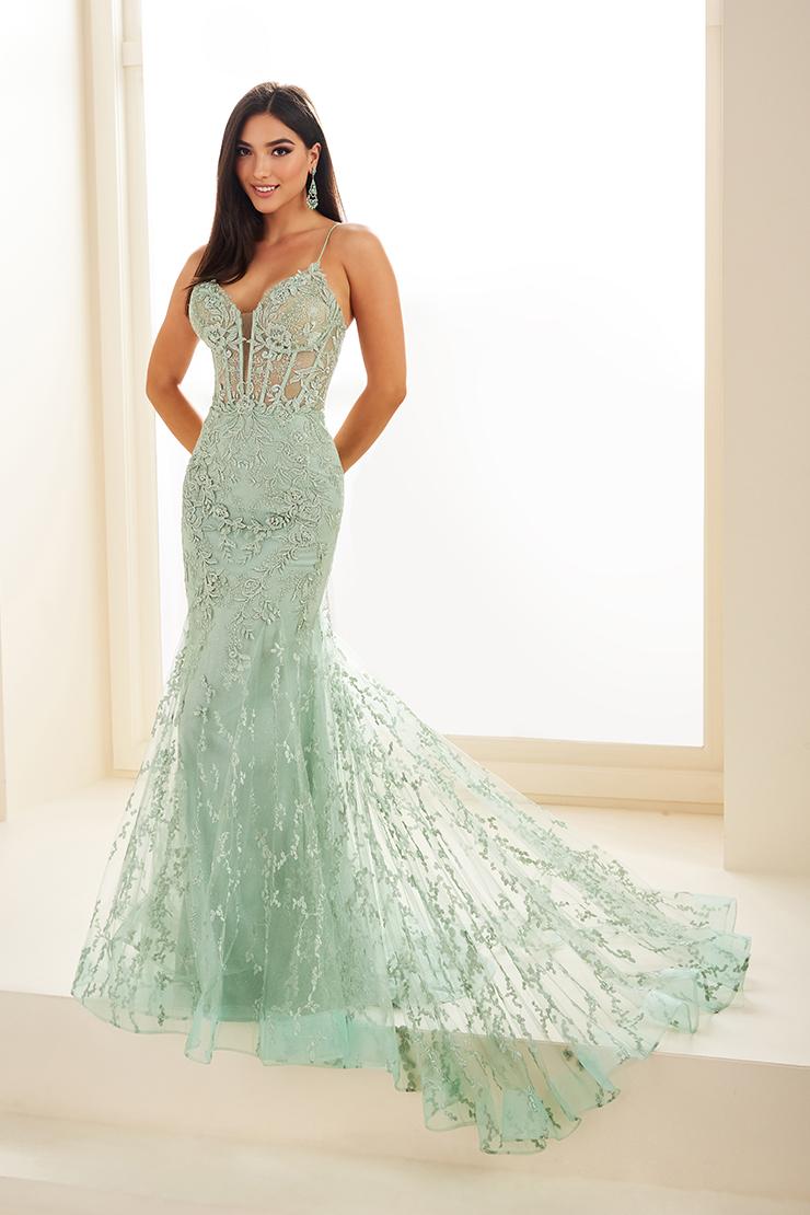 Ellie Wilde Mermaid Corset Lace Prom Dress EW35010