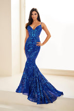 Ellie Wilde Mermaid Sequin Prom Dress EW35011