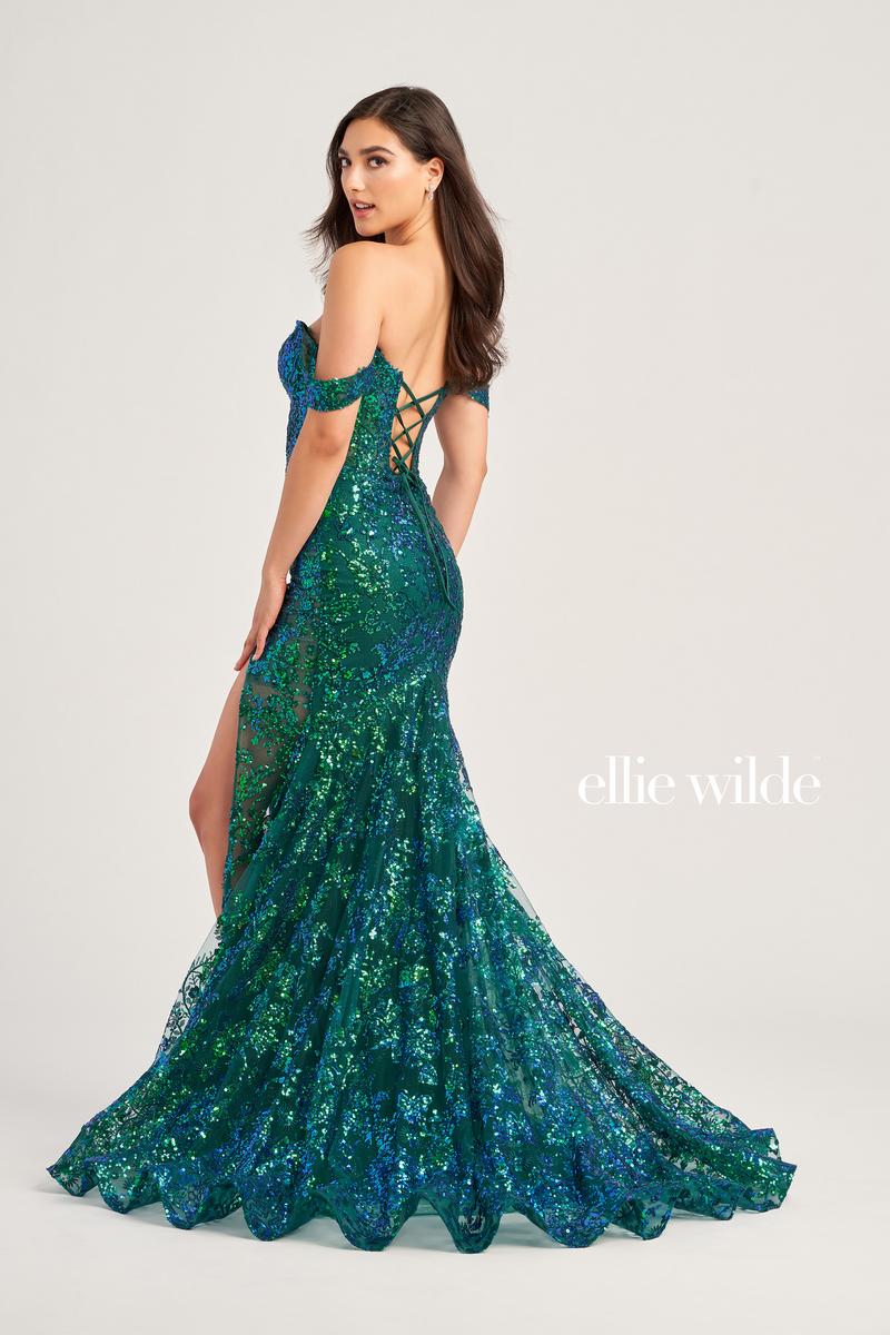 Ellie Wilde Off Shoulder Long Prom Dress EW35014