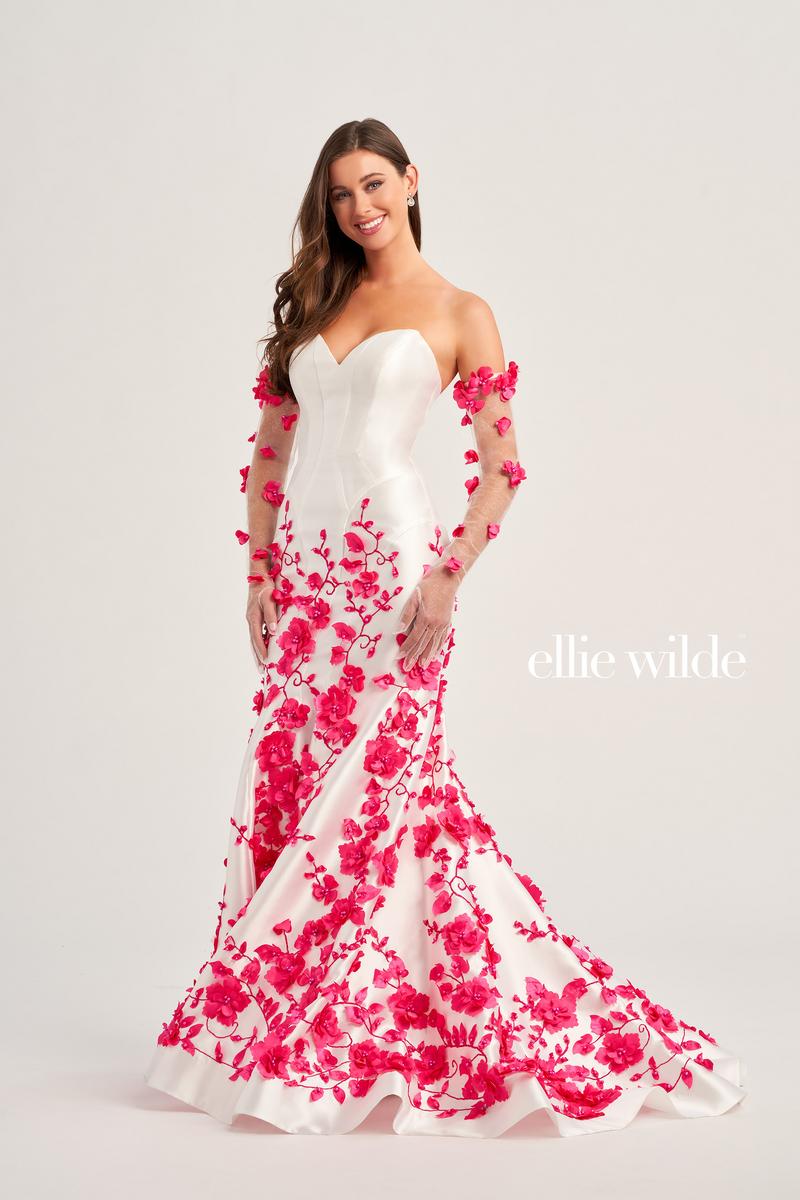 Ellie Wilde Strapless Mermaid Prom Dress EW35036