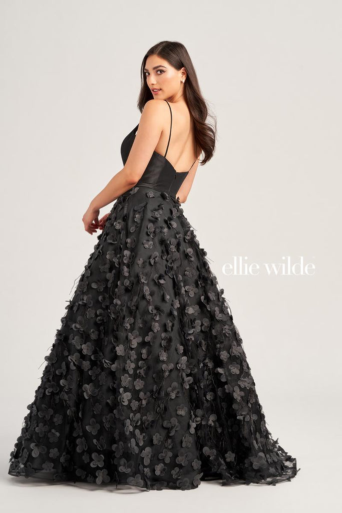 Ellie Wilde 3D Floral Ball Gown EW35037
