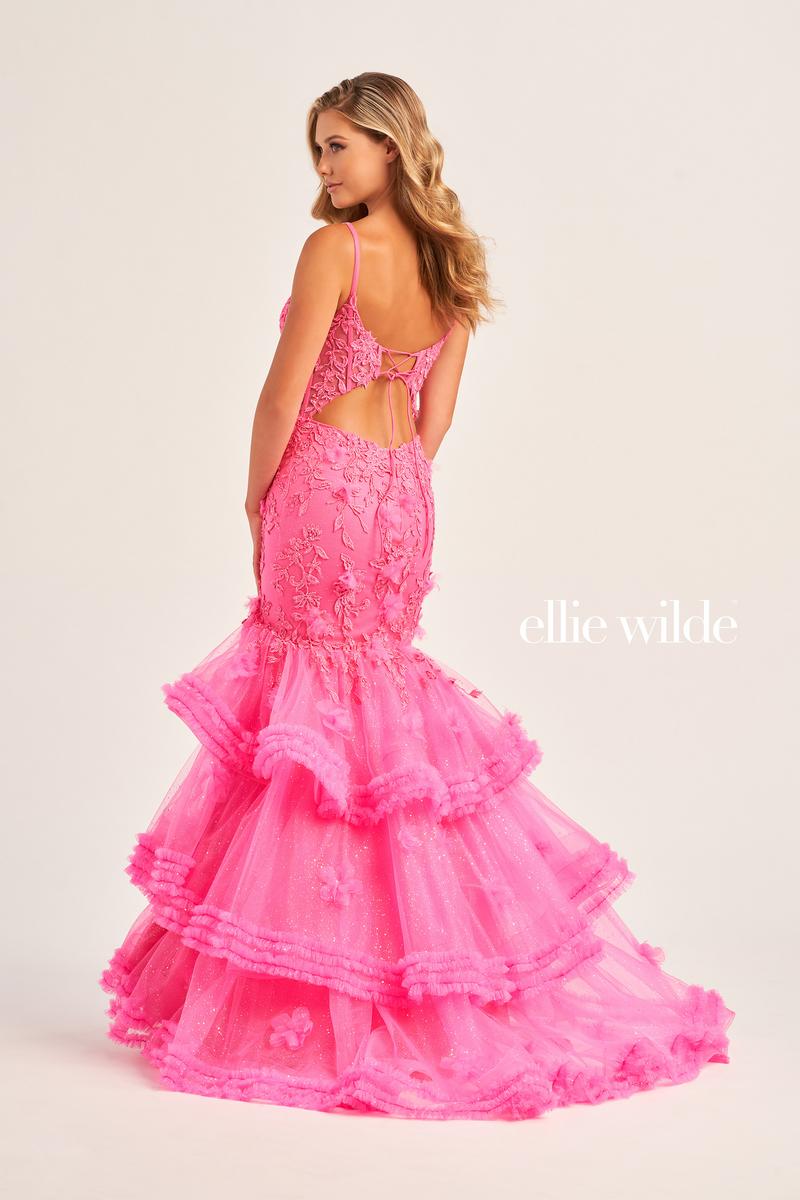 Ellie Wilde Mermaid Ruffle Prom Dress EW35050