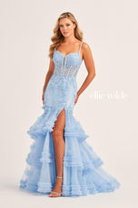 Ellie Wilde Mermaid Ruffle Prom Dress EW35050