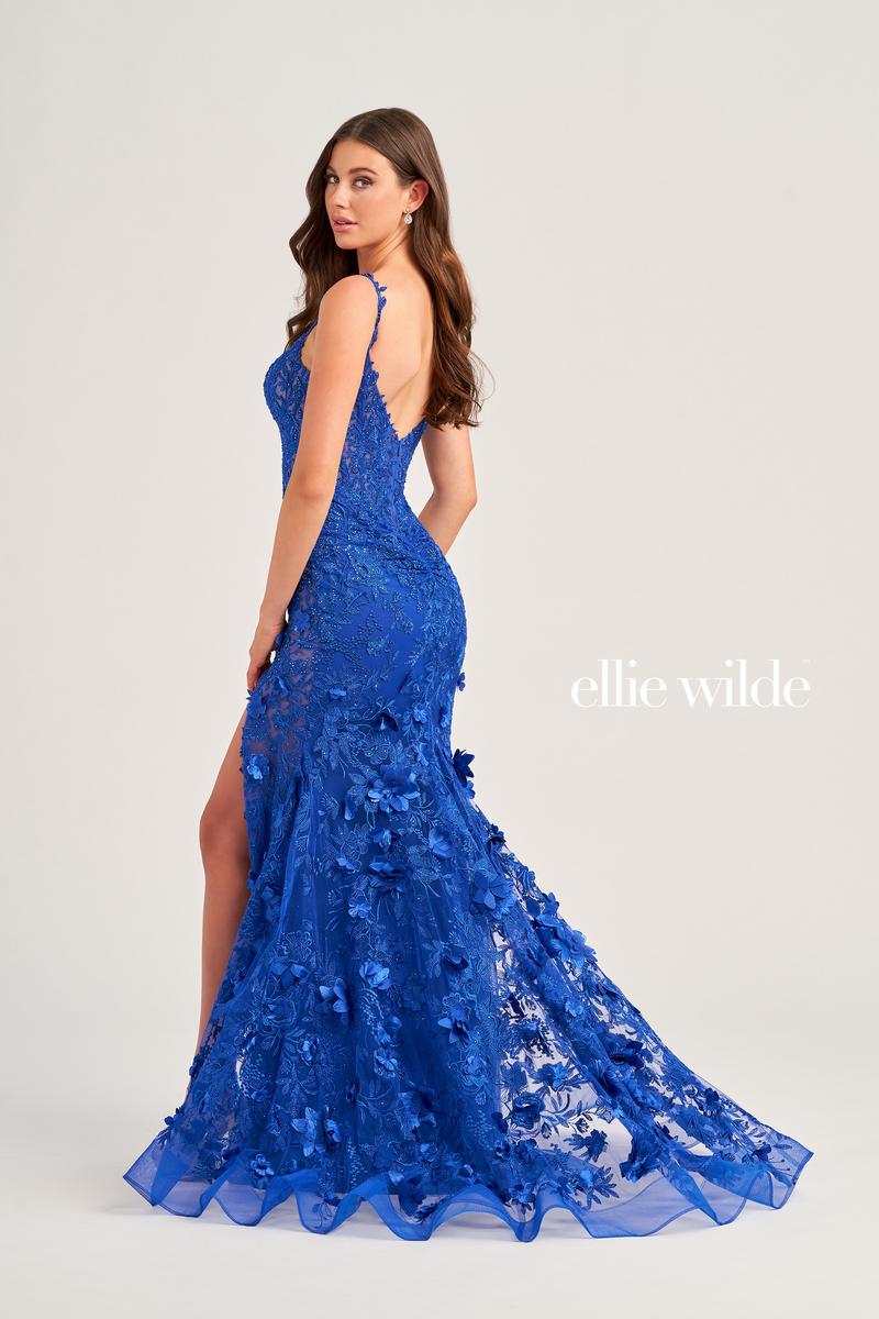 Ellie Wilde 3D Floral Prom Dress EW35053