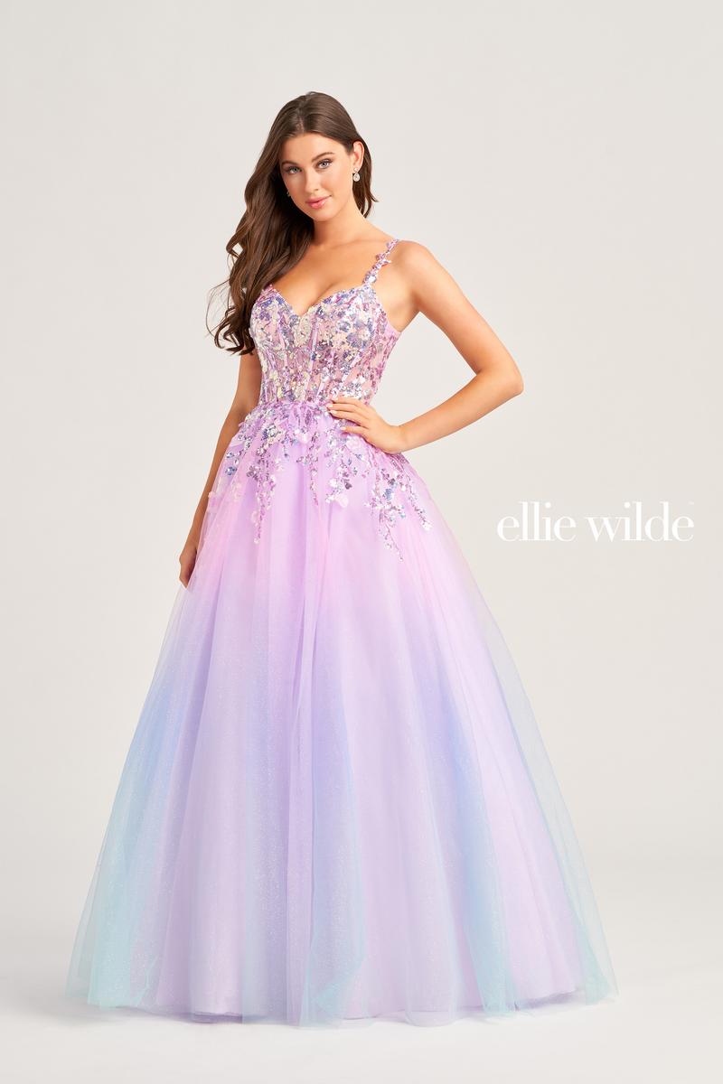 Ellie Wilde Ombre Prom Dress EW35055
