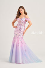 Ellie Wilde Corset Mermaid Prom Dress EW35056