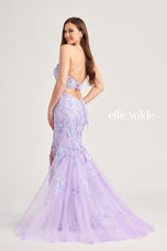 Ellie Wilde Illusion Lace Prom Dress EW35057