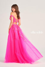 Ellie Wilde Off Shoulder A-Line Prom Dress EW35058