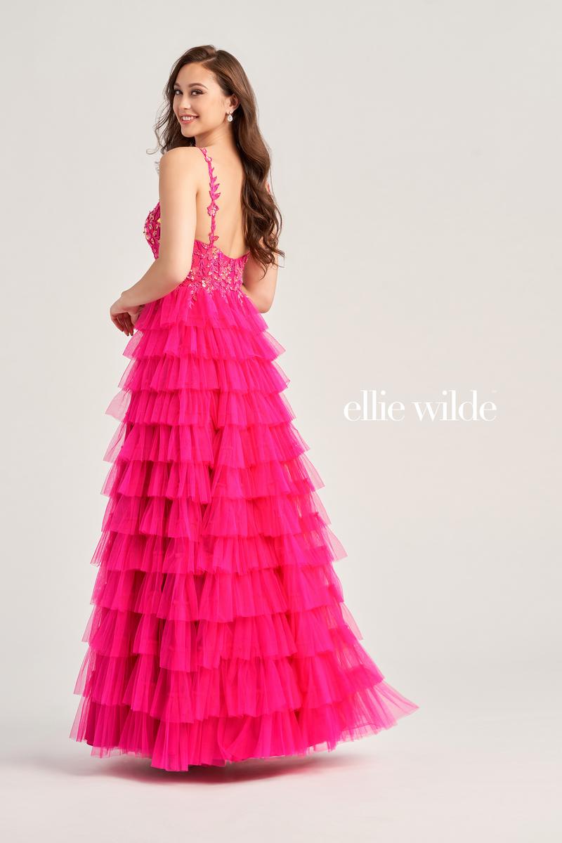 Ellie Wilde Tiered Ruffle Prom Dress EW35059
