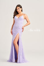 Ellie Wilde Long Lace Prom Dress EW35062