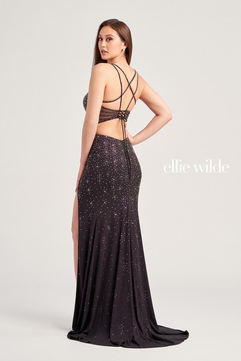 Ellie Wilde Open Back Prom Dress EW35064