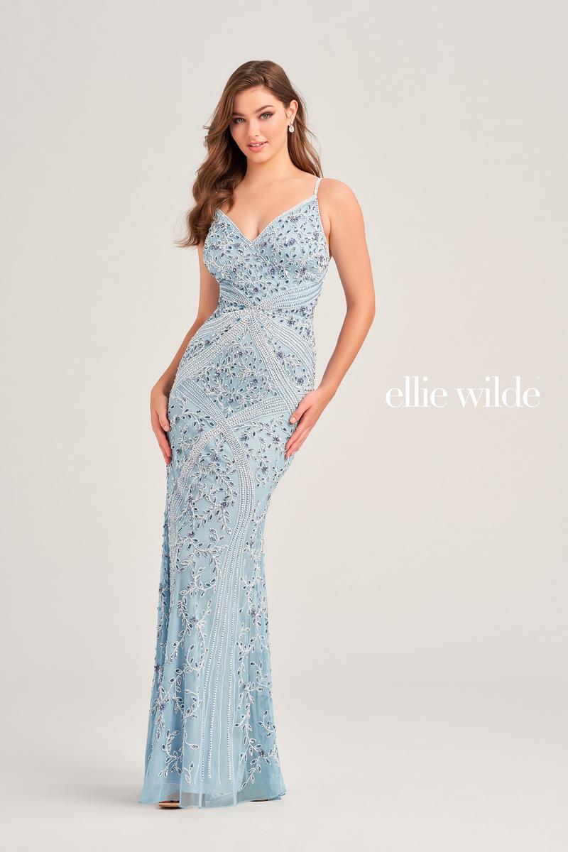 Ellie Wilde Beaded Prom Dress EW35065