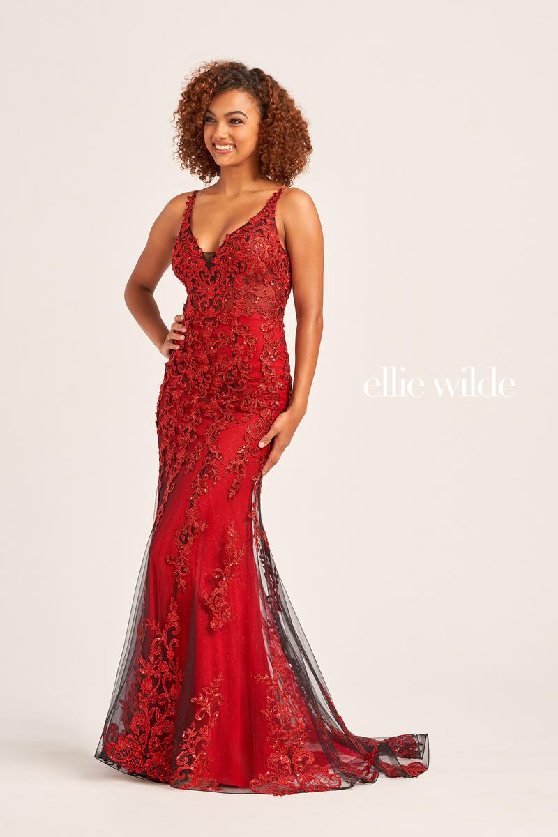 Ellie WIlde Fit and Flare Prom Dress EW35071