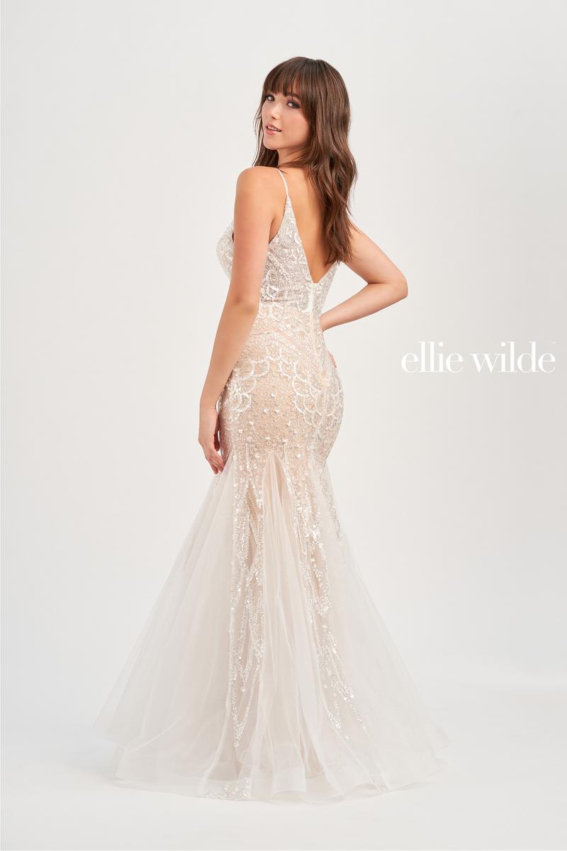 Ellie Wilde Long Sequin Prom Dress EW35077