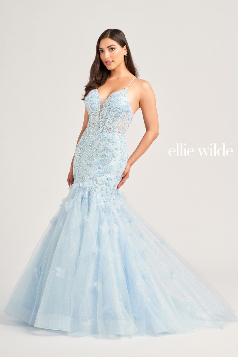 Ellie Wilde Lace Mermaid Prom Dress EW35080