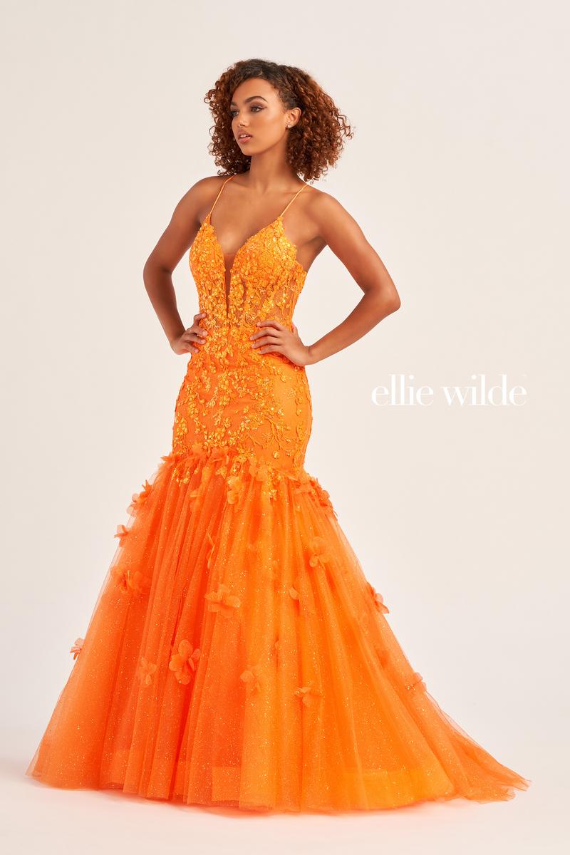 Ellie Wilde Lace Mermaid Prom Dress EW35080