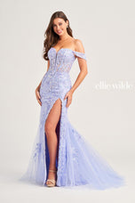 Ellie Wilde Lace Corset Prom Dress EW35082