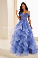 Ellie Wilde Off Shoulder Ball Gown EW35084