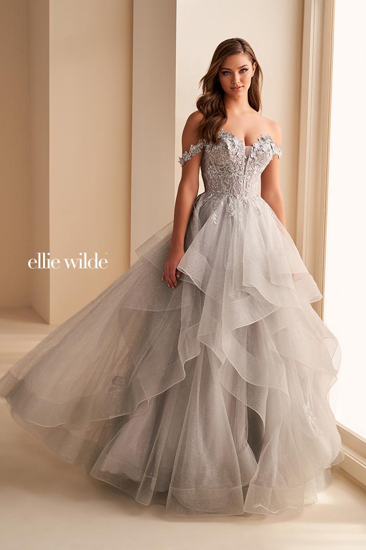 Ellie Wilde Off Shoulder Ball Gown EW35084