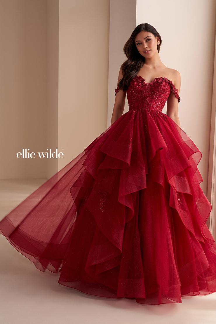 Ellie Wilde Off Shoulder Ball Gown EW35084