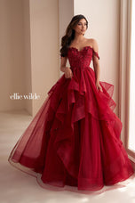 Ellie Wilde Off Shoulder Ball Gown EW35084