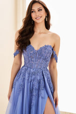 Ellie Wilde A-Line Off Shoulder Prom Dress EW35101