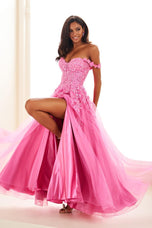 Ellie Wilde A-Line Off Shoulder Prom Dress EW35101