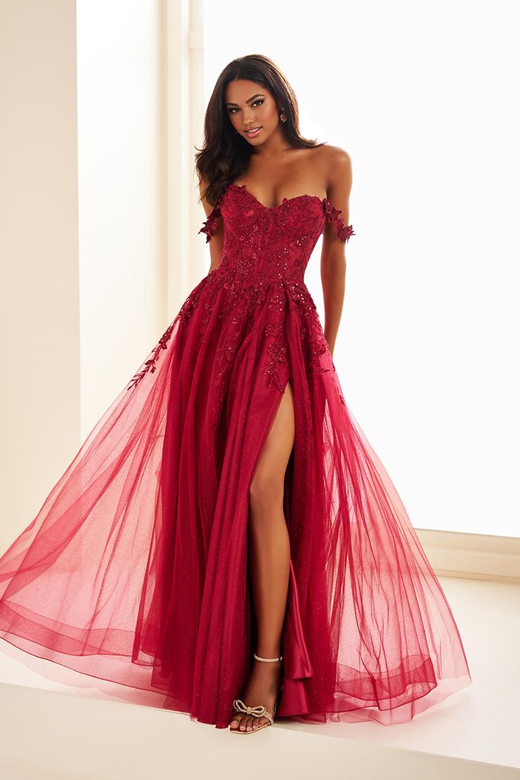 Ellie Wilde A-Line Off Shoulder Prom Dress EW35101