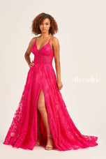 Ellie Wilde A-Line Tulle Prom Dress EW35103