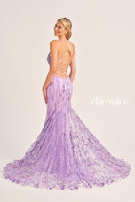 Ellie Wilde Open Back Tight Prom Dress EW35104