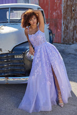 Ellie Wilde A-Line Lace Prom Dress EW35114