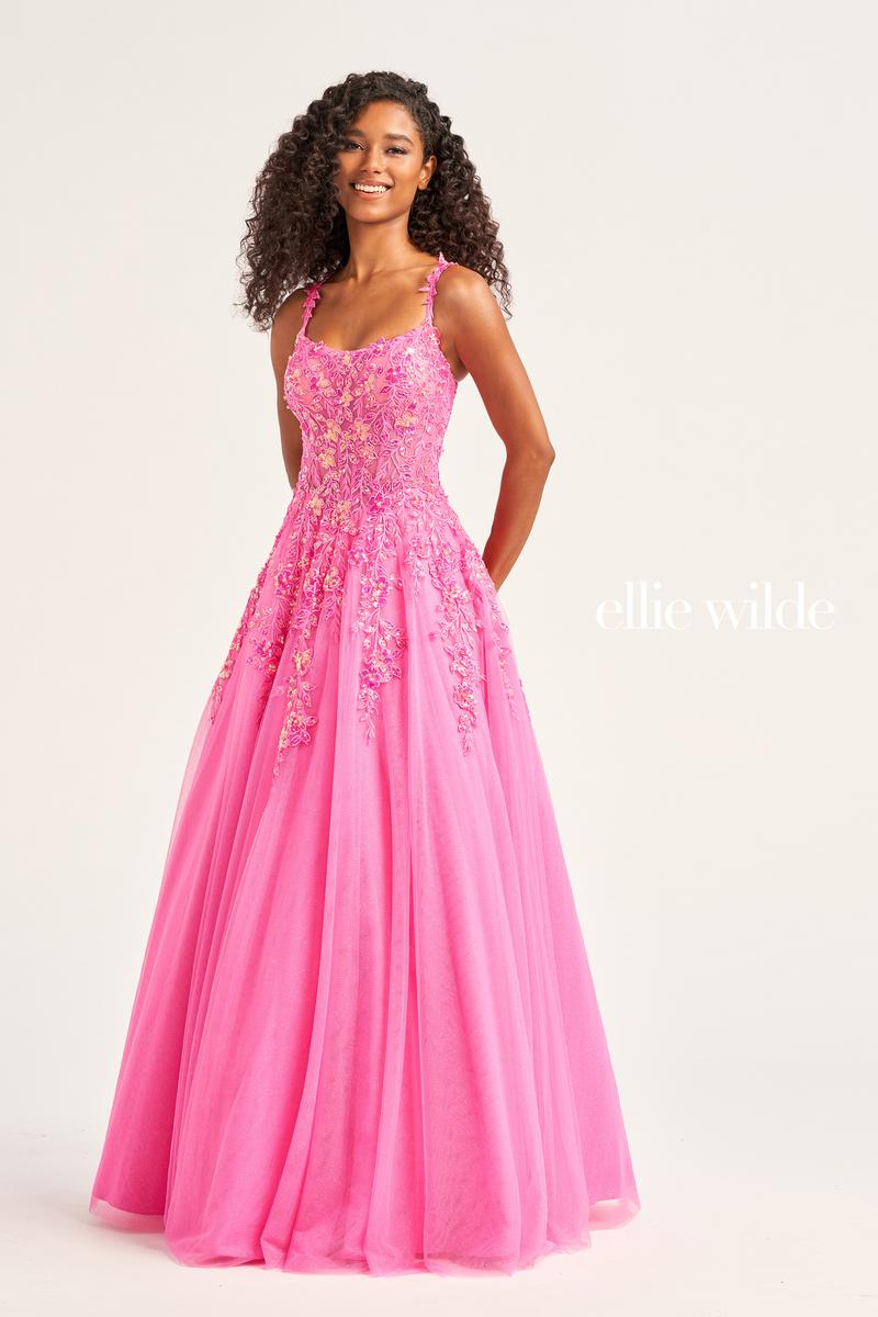 Ellie Wilde Corset A-Line Prom Dress EW35123