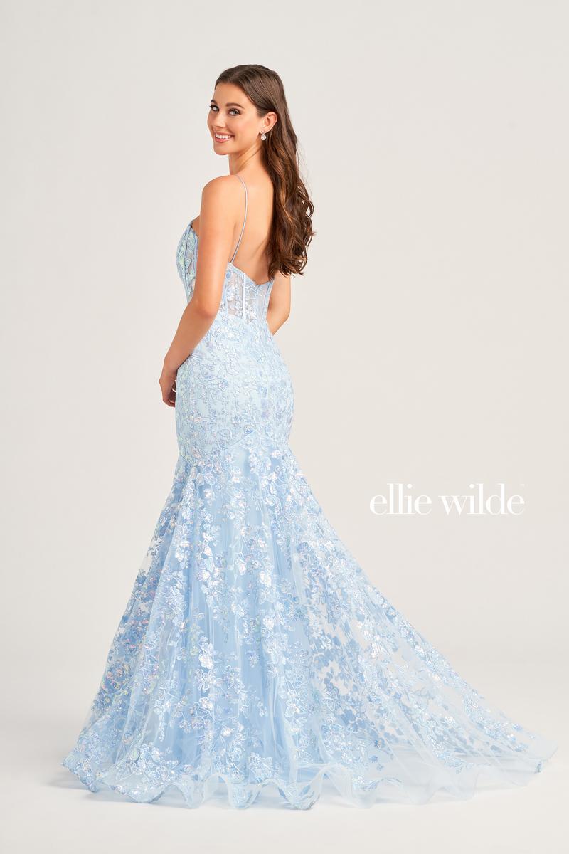Ellie Wilde Corset Lace Prom Dress EW35203