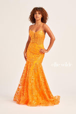 Ellie Wilde Corset Lace Prom Dress EW35203