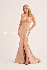 Ellie Wilde Fitted Corset Prom Dress EW35207