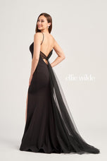 Ellie Wilde Simple Satin Prom Dress EW35213