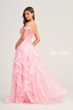 Ellie Wilde A-Line Lace Prom Dress EW35218