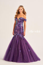 Ellie Wilde Mermaid Off Shoulder Prom Dress EW35219