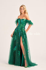 Ellie Wilde Off Shoulder Prom Dress EW35220