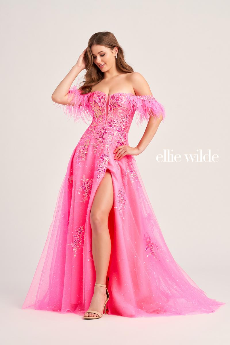 Ellie Wilde Off Shoulder Prom Dress EW35220