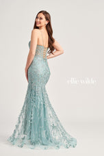 Ellie Wilde Fit and Flare Lace Prom Dress EW35223