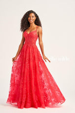Ellie Wilde A-Line Lace Prom Dress EW35226