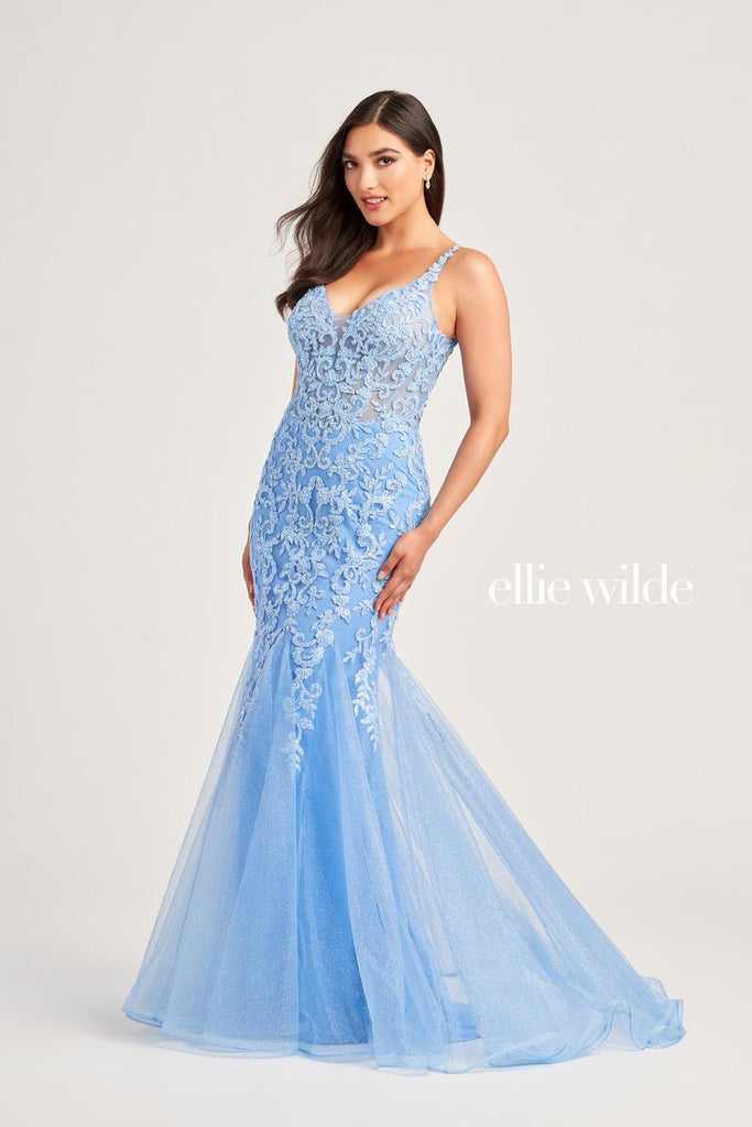 Ellie Wilde Lace Mermaid Prom Dress EW35227